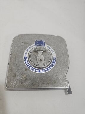 Vtg Sears Roebuck Craftsman USA 39072 100 Ft. Black & White Tape Measure